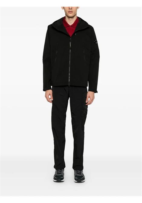 pro-teck hooded padded jacket man black C.P. COMPANY | 19CMOW006A-110264A999